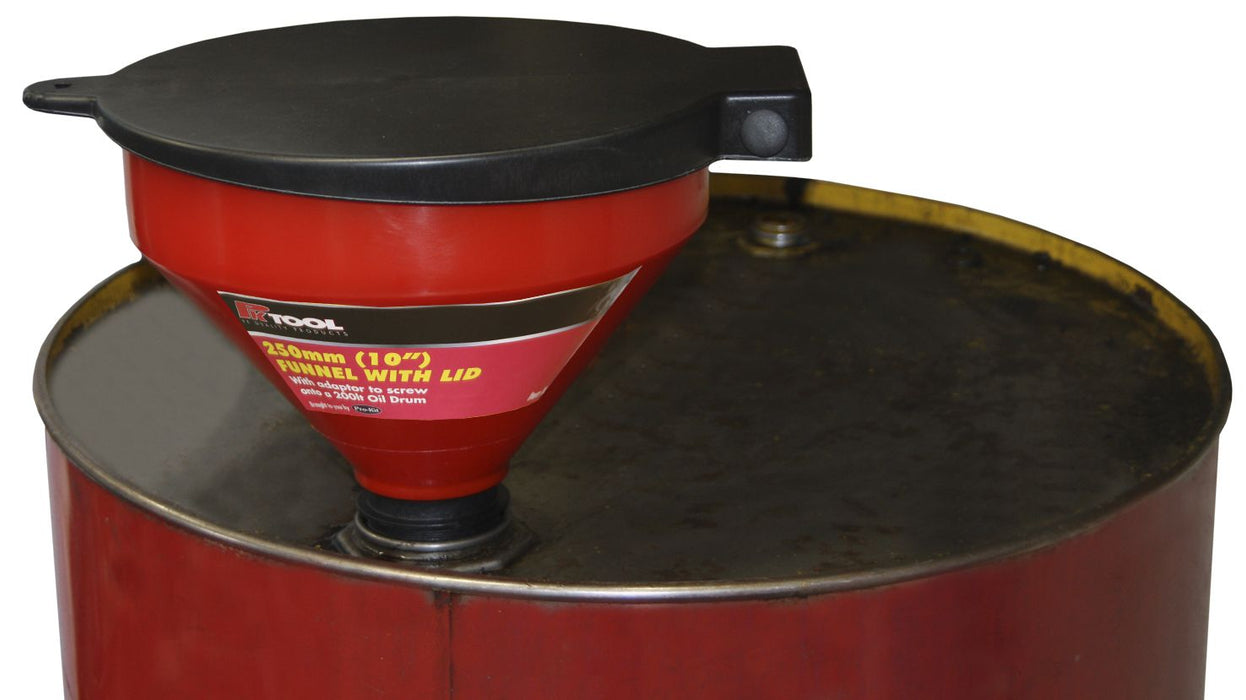 250mm (10") Funnel with Lid - PK40102