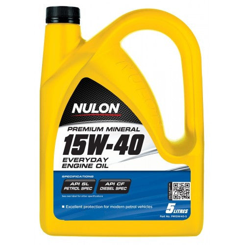 Nulon Premium Mineral 15W40 Everday Engine Oil - 5Ltr - A1 Autoparts Niddrie
