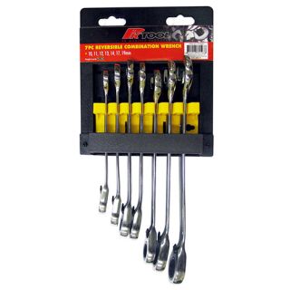 7 Piece Combination Ratchet Spanner - Reversible & 15 Degree Lift - 10, 11, 12, 13, 14, 17, 19mm - PT10201
