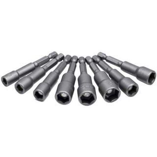 Socket / Drill Nut Driver Set - 8 Piece Magnetic 1/4" Drive (65mm) 6, 7, 8, 9, 10, 11, 12, 13mm - PT10805