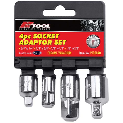 4 Piece Socket Adaptor Set - PT10840