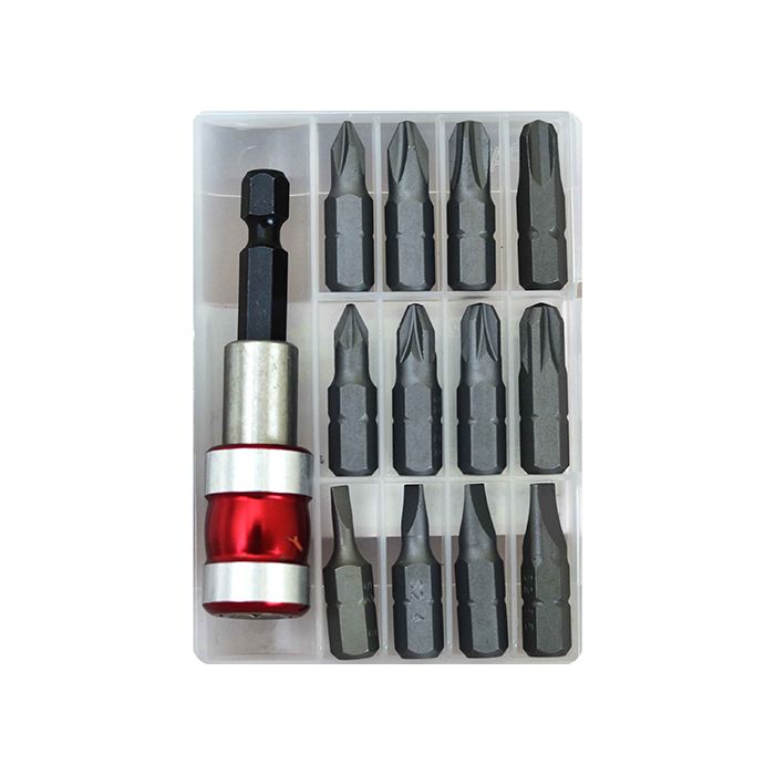 13 Piece Screwdriver Bits Set with Holder - PT30702