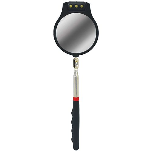 Telescopic Inspection Mirror with 3 LED Lights - PT41401