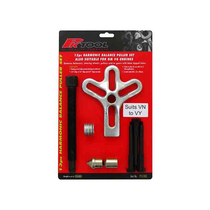13 Piece Harmonic Balancer Puller Set To Suit Holden Commodore V6 Engine VN-VY - PT51000