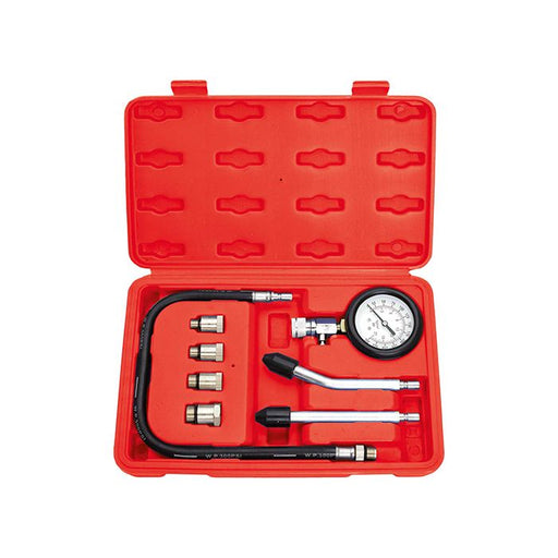 Petrol Engine Compression Tester Kit - 8 Piece - PT60201 - A1 Autoparts Niddrie