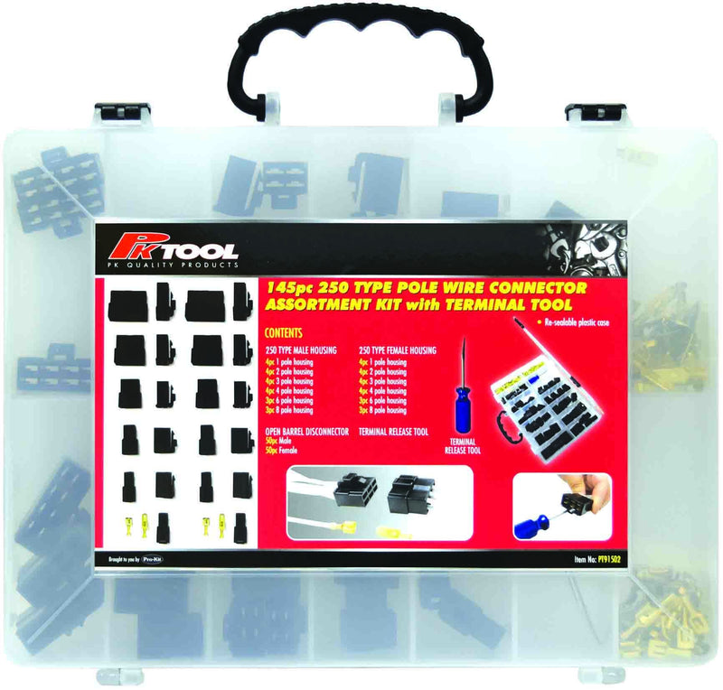 145 Piece Wire Connector Assortment - PT91502