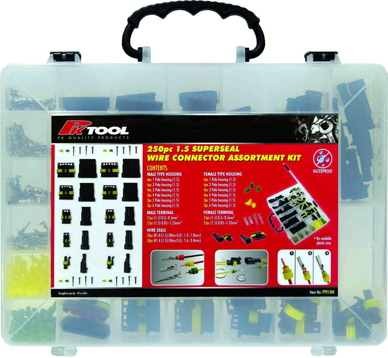 250 Piece Superseal Wire Connector Assortment - PT91504