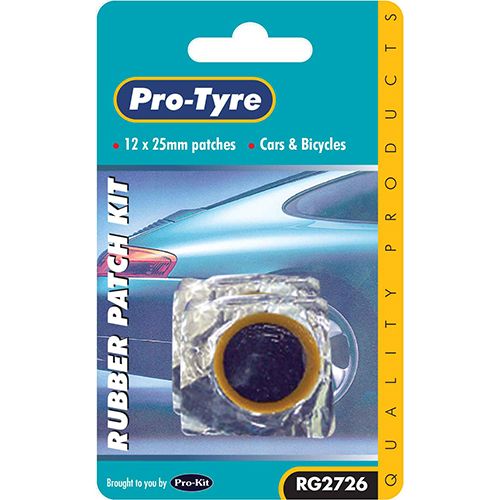 Rubber Patches - Round 25mm (Pack of 12)