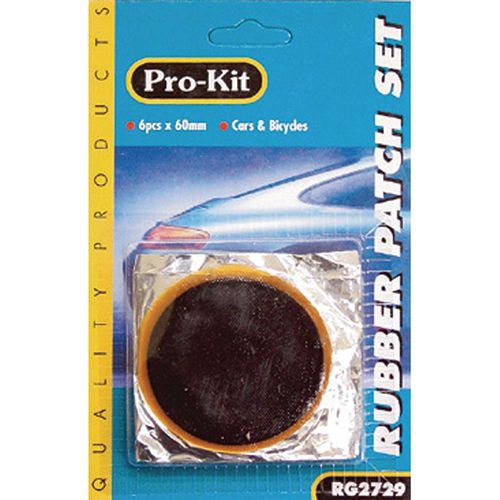 Rubber Patches - Round 60mm (Pack of 6)
