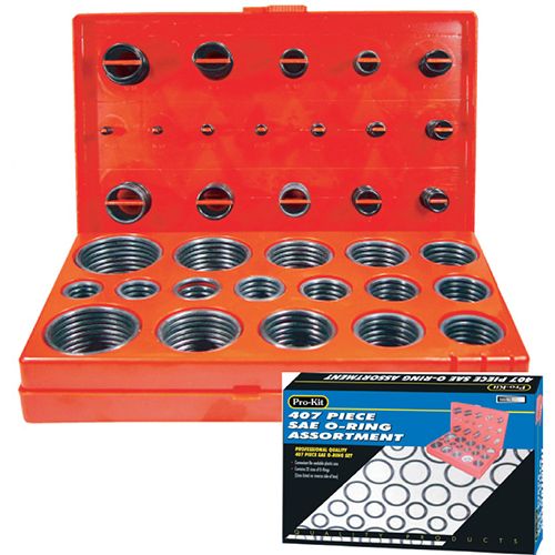 407 Piece SAE O-Ring Assortment - RG2800
