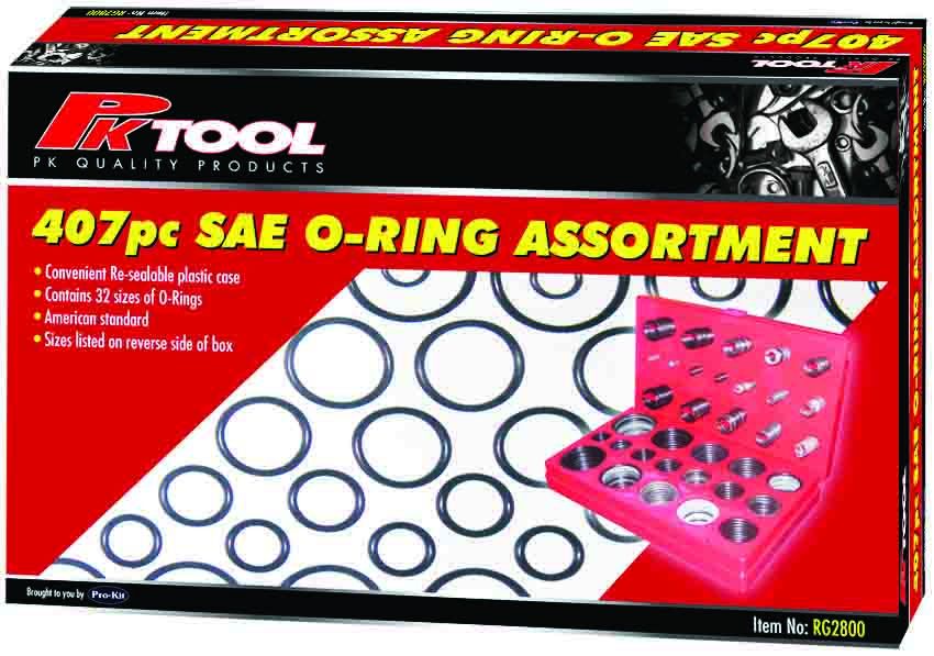 407 Piece SAE O-Ring Assortment - RG2800