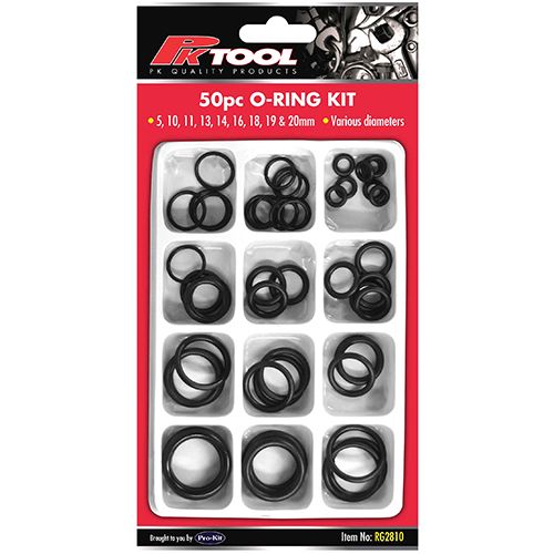50 Piece O-Ring Assortment - RG2810