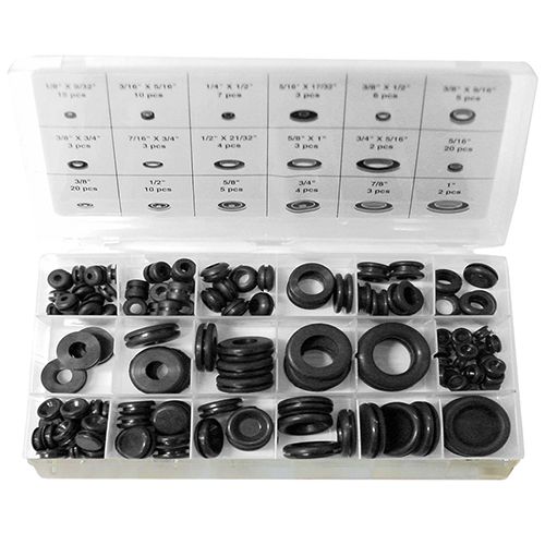 125 Piece Rubber Grommet Assortment - RG28108