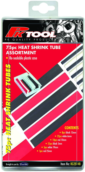 75 Piece Heat Shrink Tube Assortment - RG28148