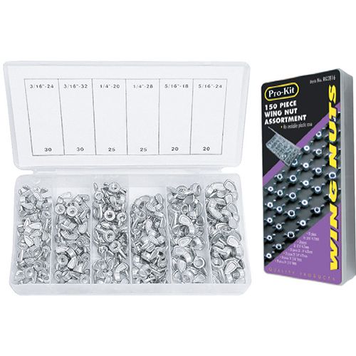 150 Piece Wing Nut Assortment - RG2816