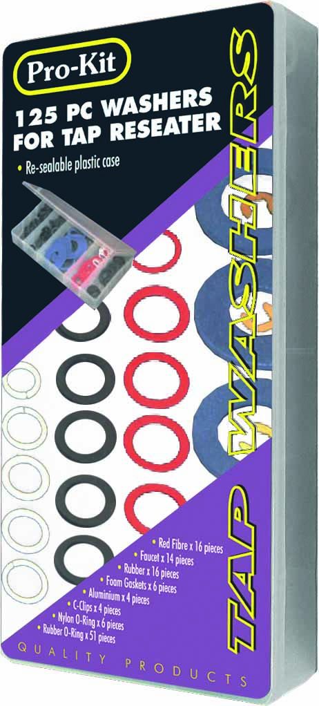 125 Piece Tap Washer Assortment - RG2876