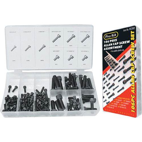 106 Piece Allen Cap Screw Assortment - RG2882
