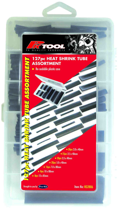 127 Piece Heat Shrink Tube Assortment - RG2886