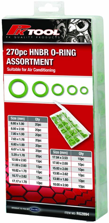 270 Piece HNBR O-Ring Assortment - RG2894