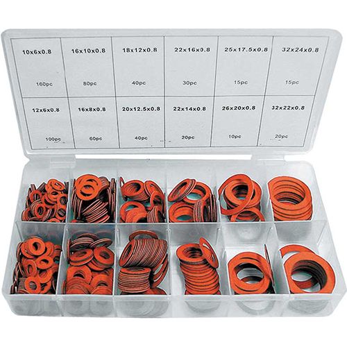 600 Piece Fibre Washer Assortment - RG2895