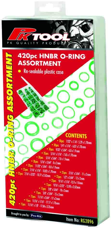 420 Piece HNBR O-Ring Assortment - RG2896