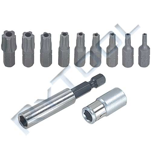 RyTool 11 Piece 5 Point Torx Bits Set - RT9728 - A1 Autoparts Niddrie