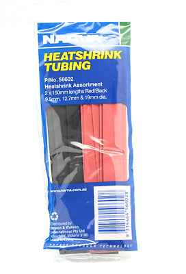 Narva Heatshrink Tubing Assortment from 9.5mm - 19mm Diameter - 56602