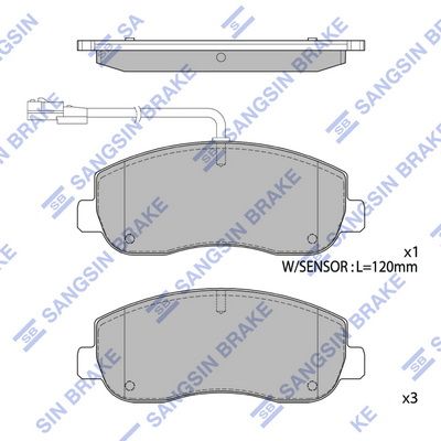 Hi-Q Brake Pads Set - SP1969 / SDB2476