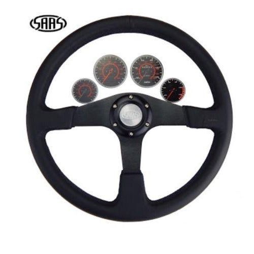 SAAS 4WD Leather Steering Wheel - SW515BL-R