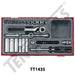 Teng Tools 35 Piece 1/4" Drive Metric Socket Set TC-Tray - TT1435 - A1 Autoparts Niddrie