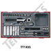 Teng Tools 35 Piece 1/4" Drive Metric Socket Set TC-Tray - TT1435 - A1 Autoparts Niddrie