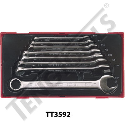Teng Tools 8 Piece Spanner Set 5/16"-3/4" AF TC-Tray - TT3592 - A1 Autoparts Niddrie