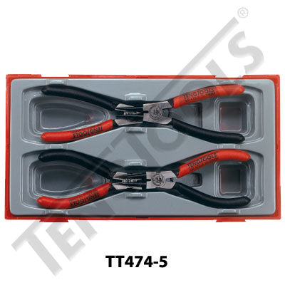 Teng Tools 4 Piece 5" Mega Bite Snap Ring TC-Tray - TT474-5 - A1 Autoparts Niddrie