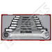 Teng Tools 8 Piece Flat Ratchet Spanner Set 8-19mm TC-Tray - TT6508RS - A1 Autoparts Niddrie