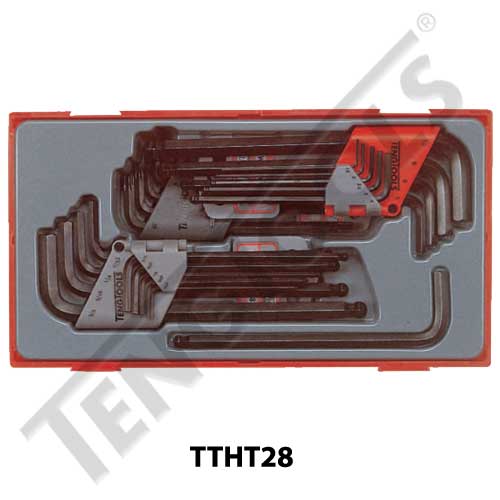 Teng Tools 28 Piece Hex & Torx Bits Set TC-Tray - TTHT28 - A1 Autoparts Niddrie