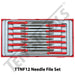 Teng Tools 12 Piece Needle File Set TC-Tray - TTNF12 - A1 Autoparts Niddrie