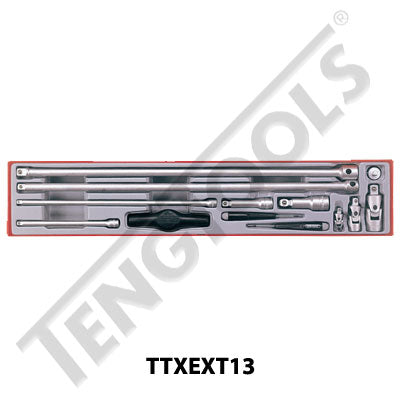 Teng Tools 13 Piece Extension Bar Set TC-Tray - TTXEXT13 - A1 Autoparts Niddrie