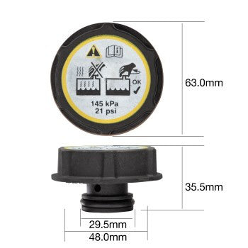 Tridon Radiator Cap - DA21145 - A1 Autoparts Niddrie
