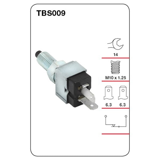 Tridon Brake / Stop Light Switch - TBS009 - A1 Autoparts Niddrie