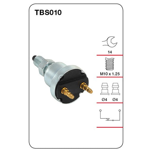 Tridon Brake / Stop Light Switch - TBS010 - A1 Autoparts Niddrie