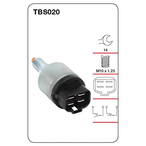 Tridon Brake / Stop Light Switch - TBS020 - A1 Autoparts Niddrie
