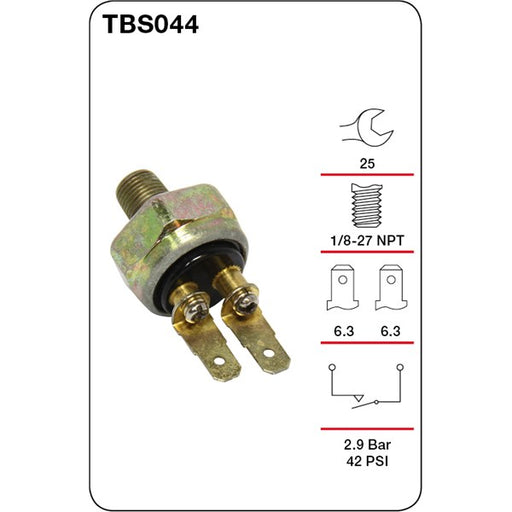 Tridon Brake / Stop Light Switch - TBS044 - A1 Autoparts Niddrie