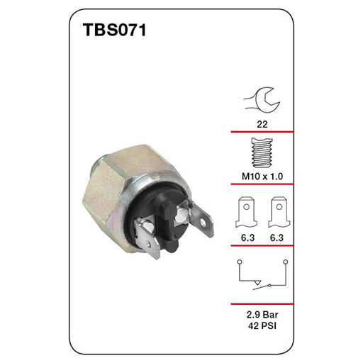 Tridon Brake / Stop Light Switch - TBS071 - A1 Autoparts Niddrie