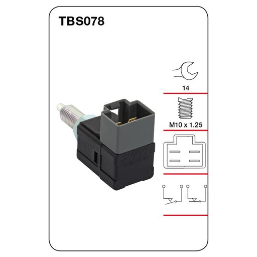 Tridon Brake / Stop Light Switch - TBS078 - A1 Autoparts Niddrie