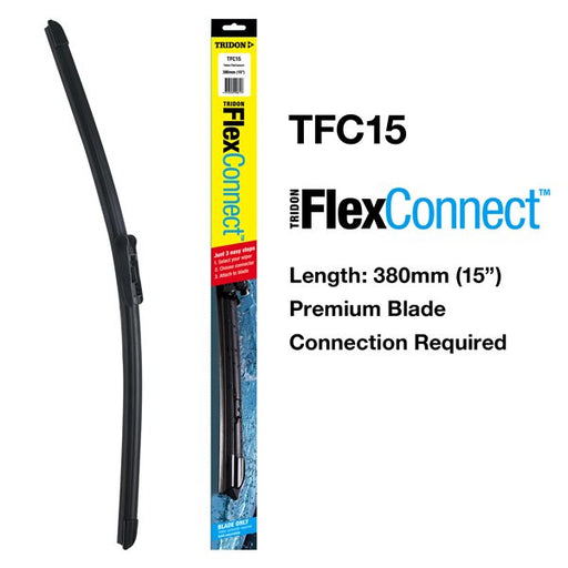 Tridon FlexConnect Wiper Blade 15" (380mm) - TFC15 - A1 Autoparts Niddrie
