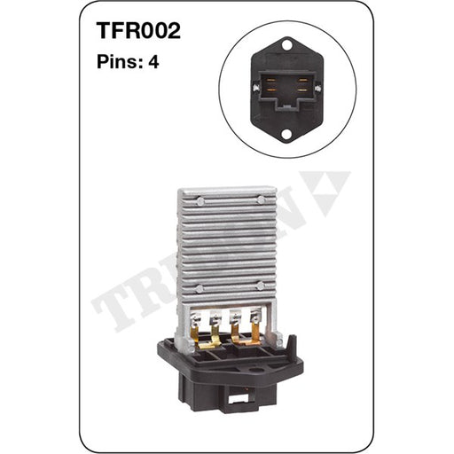 Tridon Heater Fan Resistor - TFR002 - A1 Autoparts Niddrie