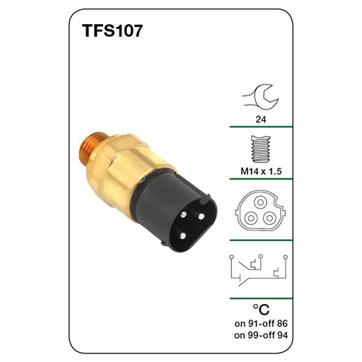 Tridon Thermo Fan Switch - TFS107 - A1 Autoparts Niddrie