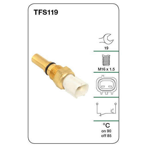 Tridon Thermo Fan Switch - TFS119 - A1 Autoparts Niddrie