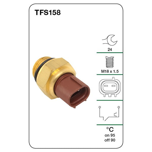 Tridon Thermo Fan Switch - TFS158 - A1 Autoparts Niddrie