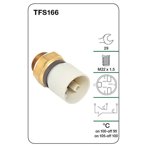 Tridon Thermo Fan Switch - TFS166 - A1 Autoparts Niddrie